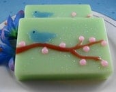 Soap - Blue Bird of Happiness Soap - Glycerin Soap - Spring Soap