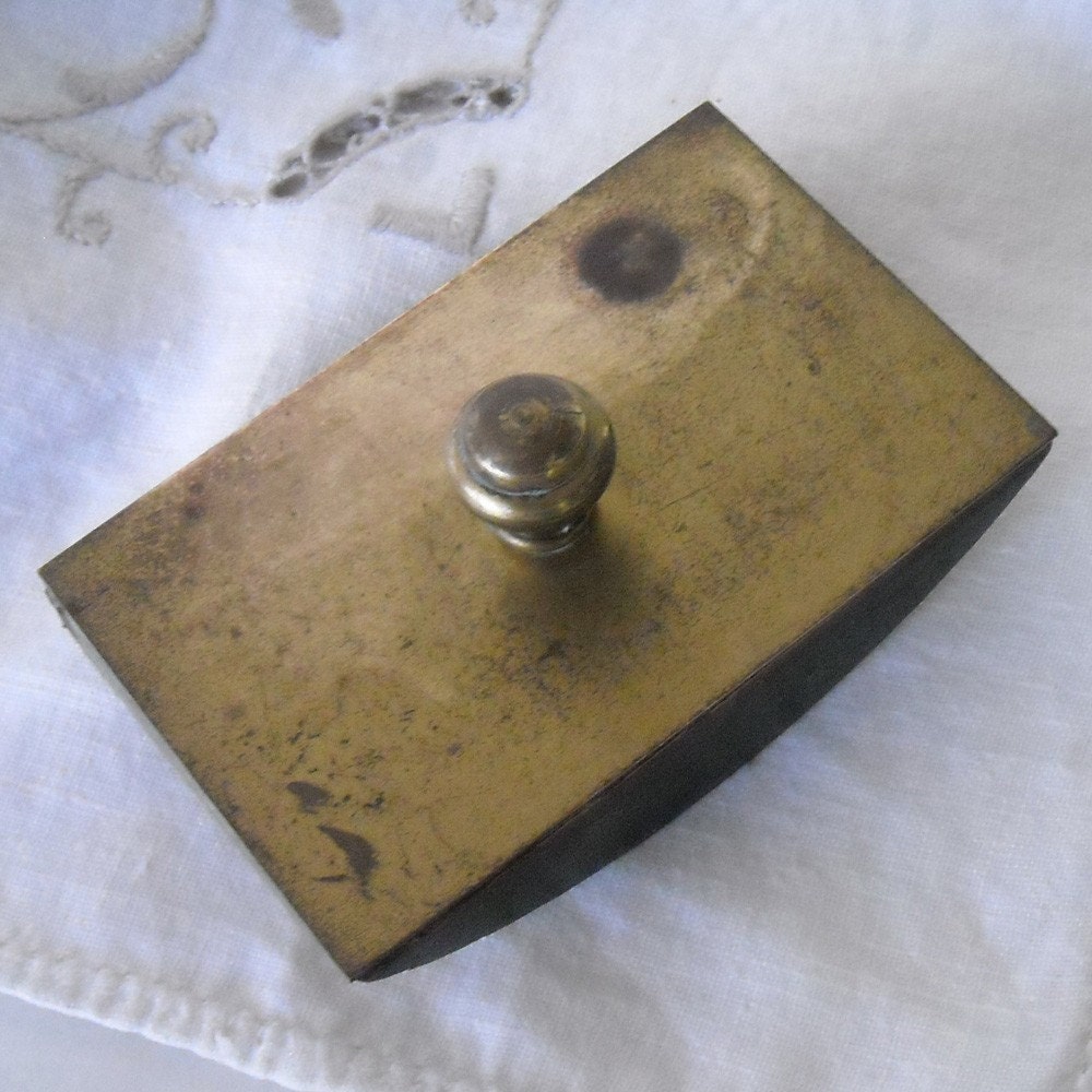 VINTAGE ANTIQUE BRASS INK BLOTTER FOR YOUR DESK by gypsyscaravan9