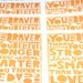 MOTHER'S DAY SALE You are Braver than you Believe Winnie the Pooh Cards, Typography, Raw Art Letterpress, Statement, Get Well, Sympathy