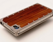 Titanium and Pau Ferro Wood iPhone 4S Case