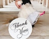 Wedding Personalized Custom Thank You Parasol Hand Painted  Umbrella