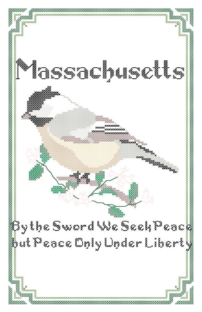 Massachusetts+state+bird+flower