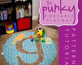 Alphabet Aviary Bird - Pattern and Tutorial PDF Punky Portable Play Mat, Stroller Blanket, Rug, Throw, DIY,  Personalized, Monogram
