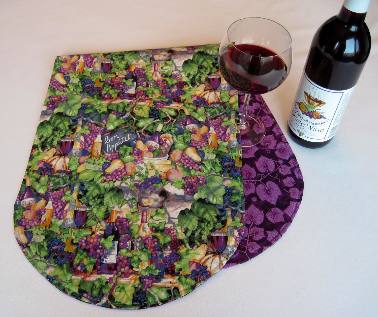 Runner grapes  Runner runners table Grapes Wine Table with Purple   Table Reversible Theme