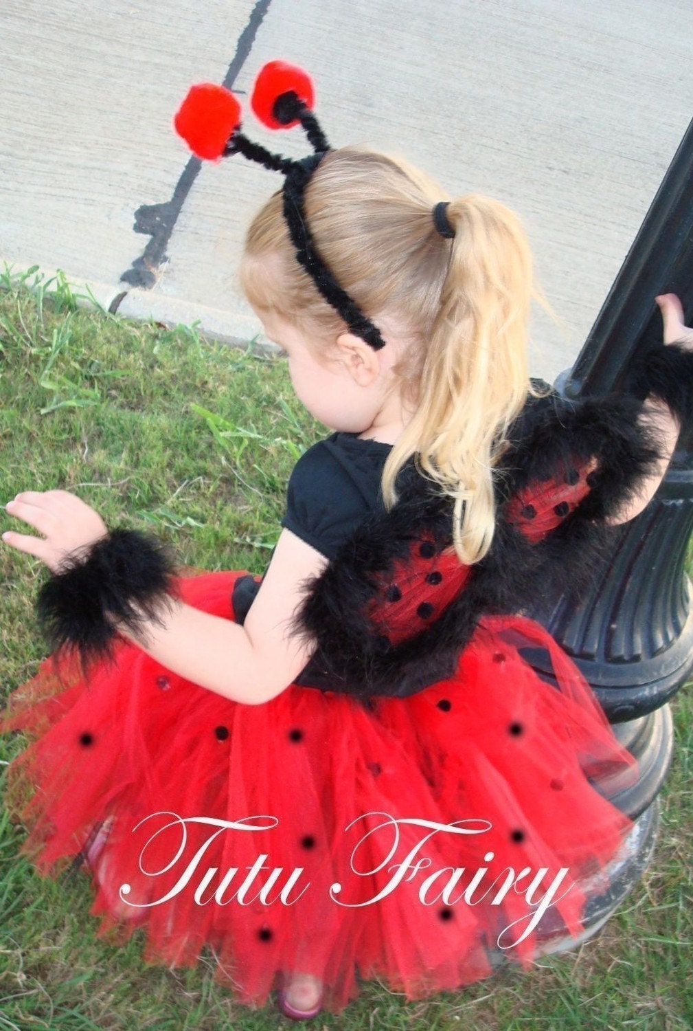 Ladybug Tutu Costume. Newborn-5t. 3 piece set.