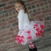 Love Struck Tutu.... White tutu with Red puffs and Red Hearts.... Newborn-5t