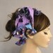 Summer gipsy headband, tasseled scarflette necklace- double usage, lightweight, cheescloth, handmade