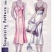 FREE SHIPPING Vintage 1937 Simplicity 2256 Sewing Pattern Misses', Women's Bias Slip and Panties Size 30 Bust 30