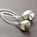 Pyrite Earrings in Sterling Silver, Gemstone Dangle Earrings, Glam Rock, aubepine
