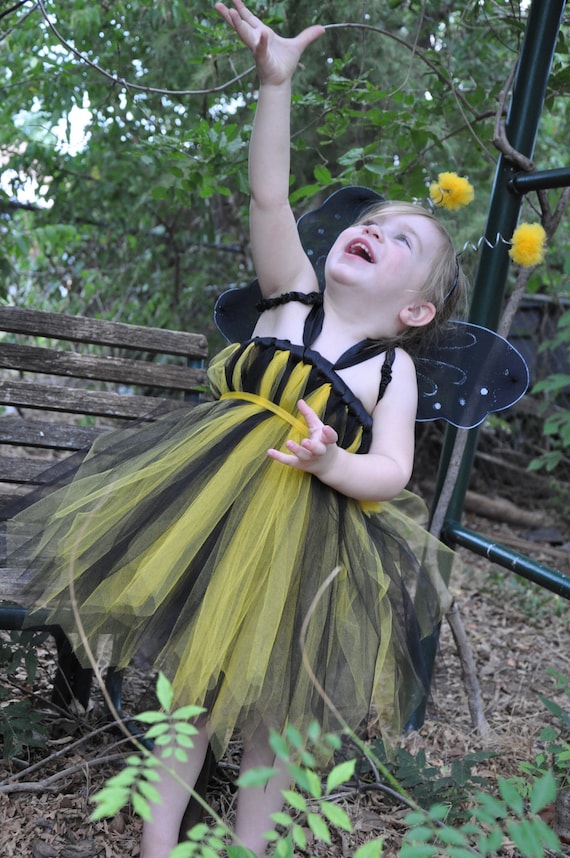 Bumble Bee Tutu Dress Costume 12M-5T Great for Halloween Birthdays or Portraits