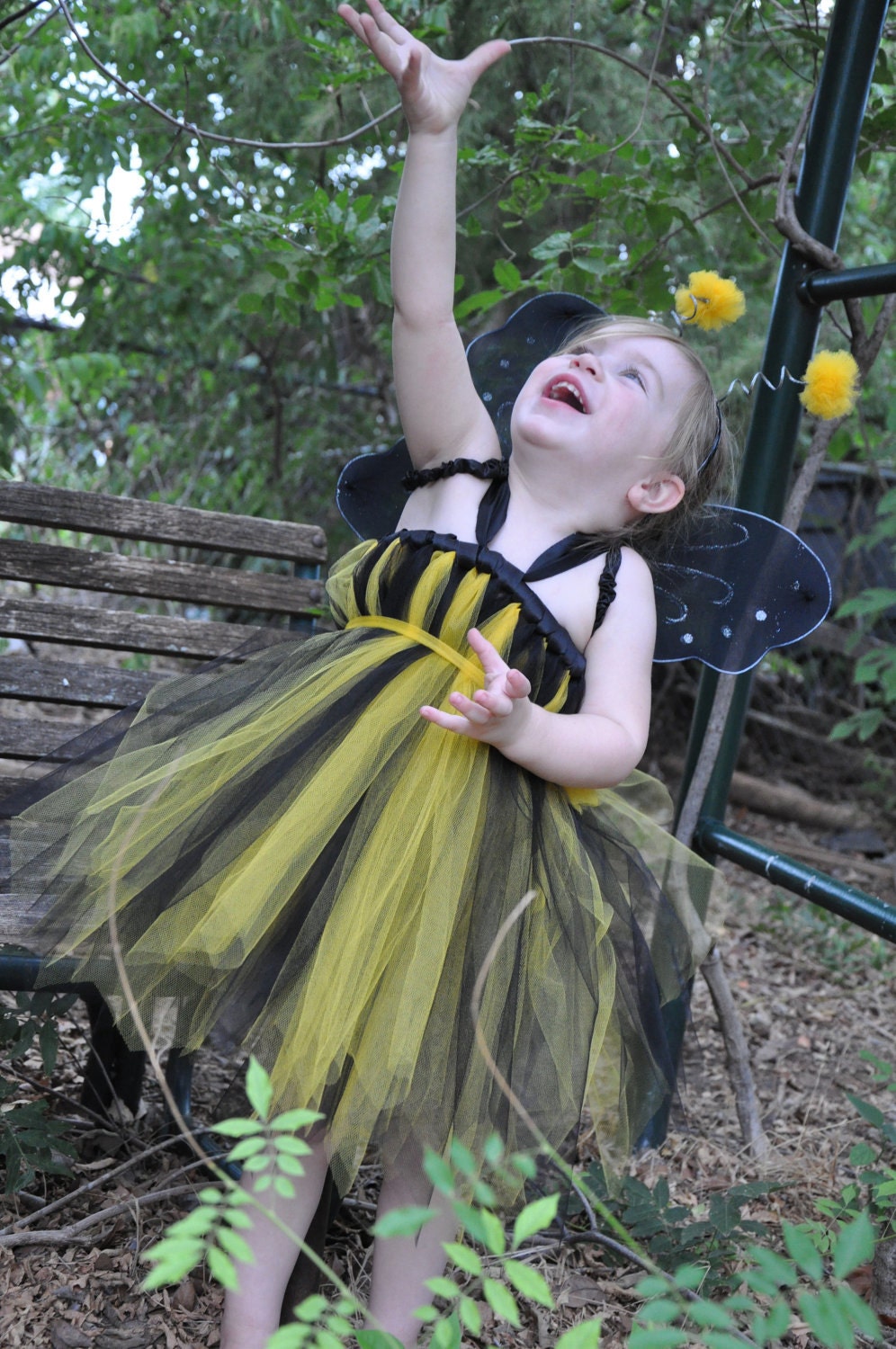 Bumble Bee Tutu Dress Costume 12M-5T Great for Halloween Birthdays or Portraits