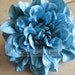 Large Silk Dahlia Flower Head - SINGLE FLOWER - Turquoise