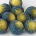 Felted beads, Felted Wool Beads, Hand Made Felted Beads
