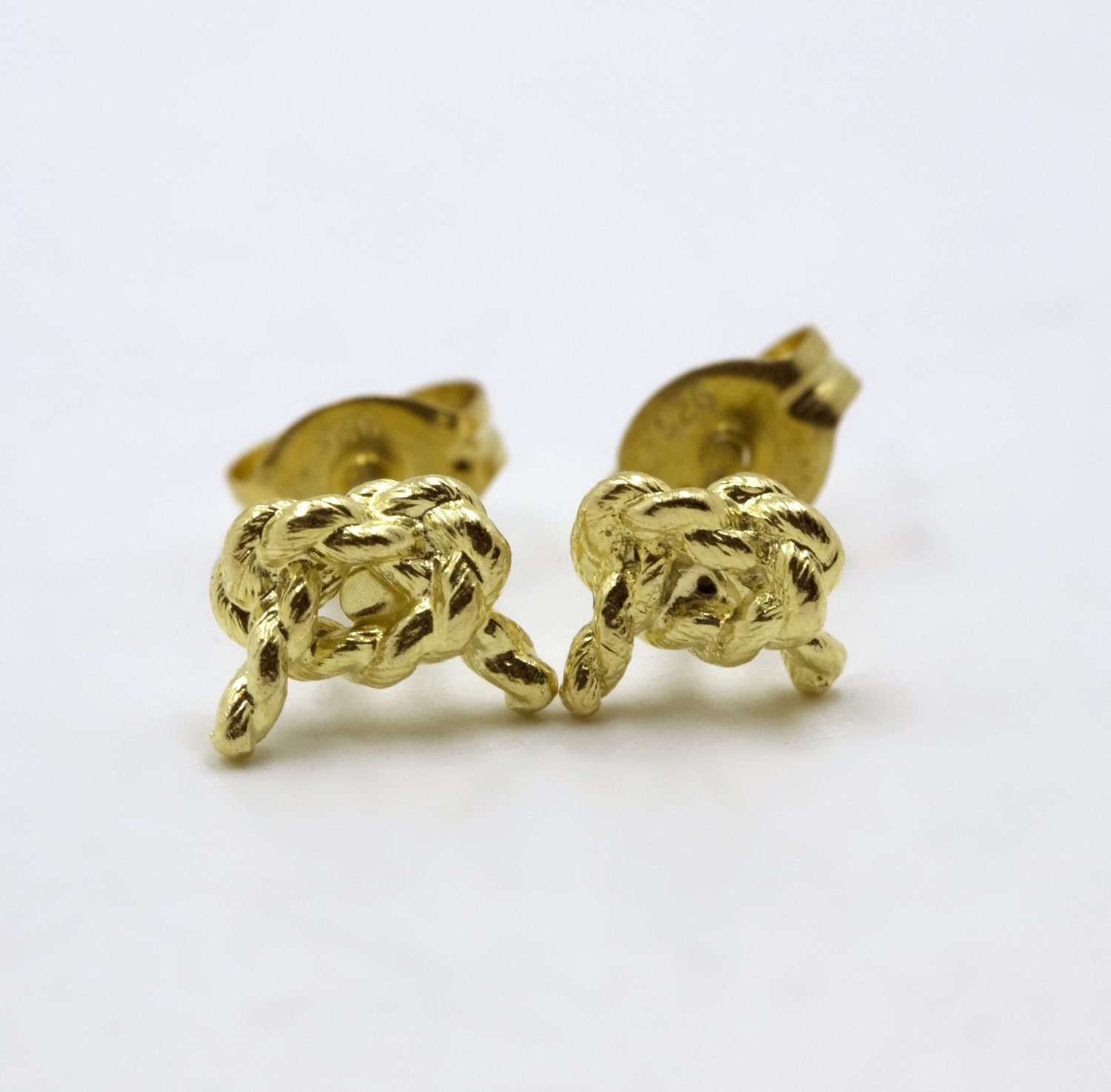 Forget Me Knot - Gold Vermeil Post Earrings