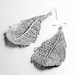 Vintage Lace Sterling Silver Leaf Drop Earring