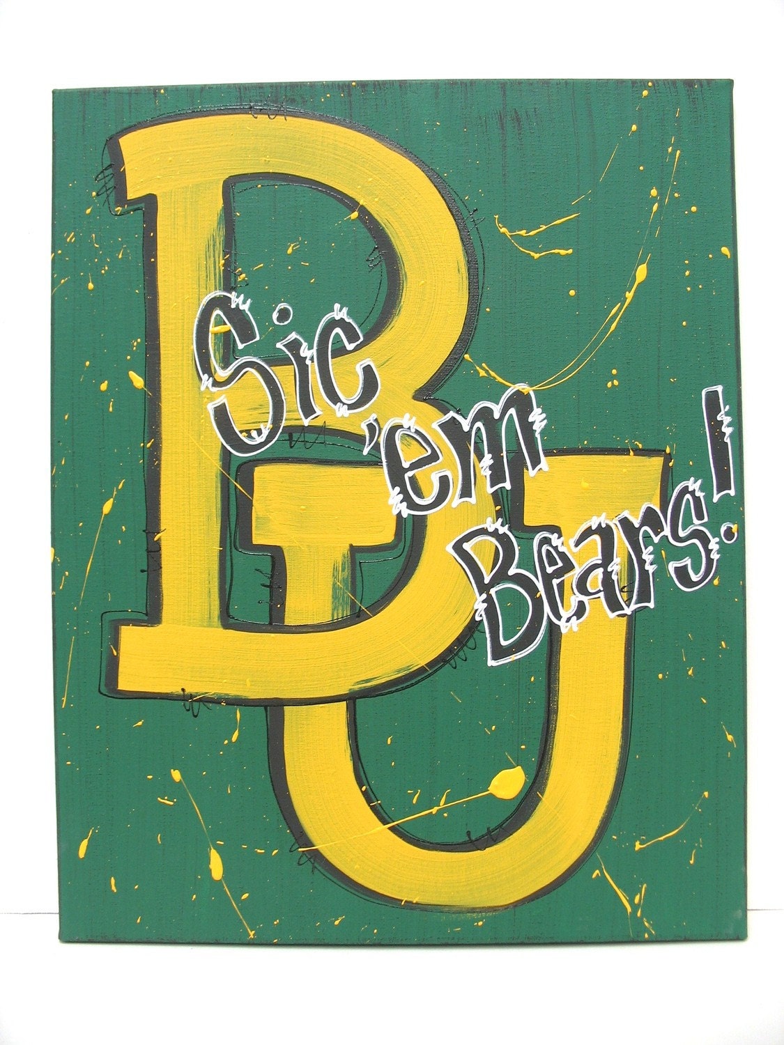 BAYLOR handpainted canvas