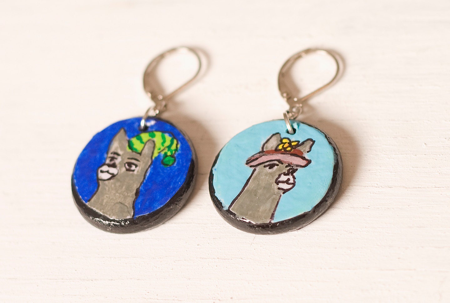 Carl the Llama Earrings