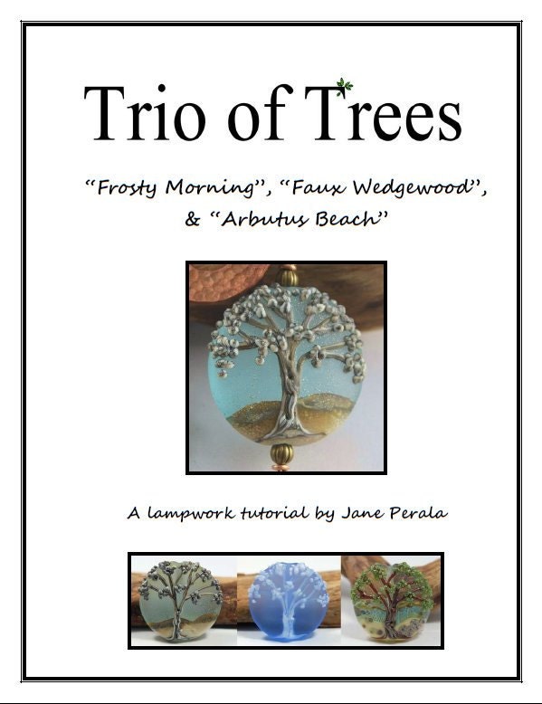 TUTORIAL - Trio of Trees, Lampwork Glass Bead Tutorial