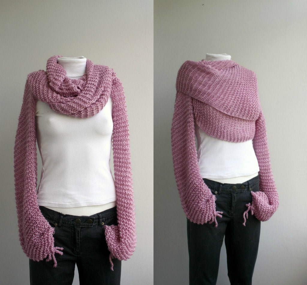 FREE Shipping Pink Bolero Scarf Shawl Neckwarmer Mothers day gift For Women For Girl Friend