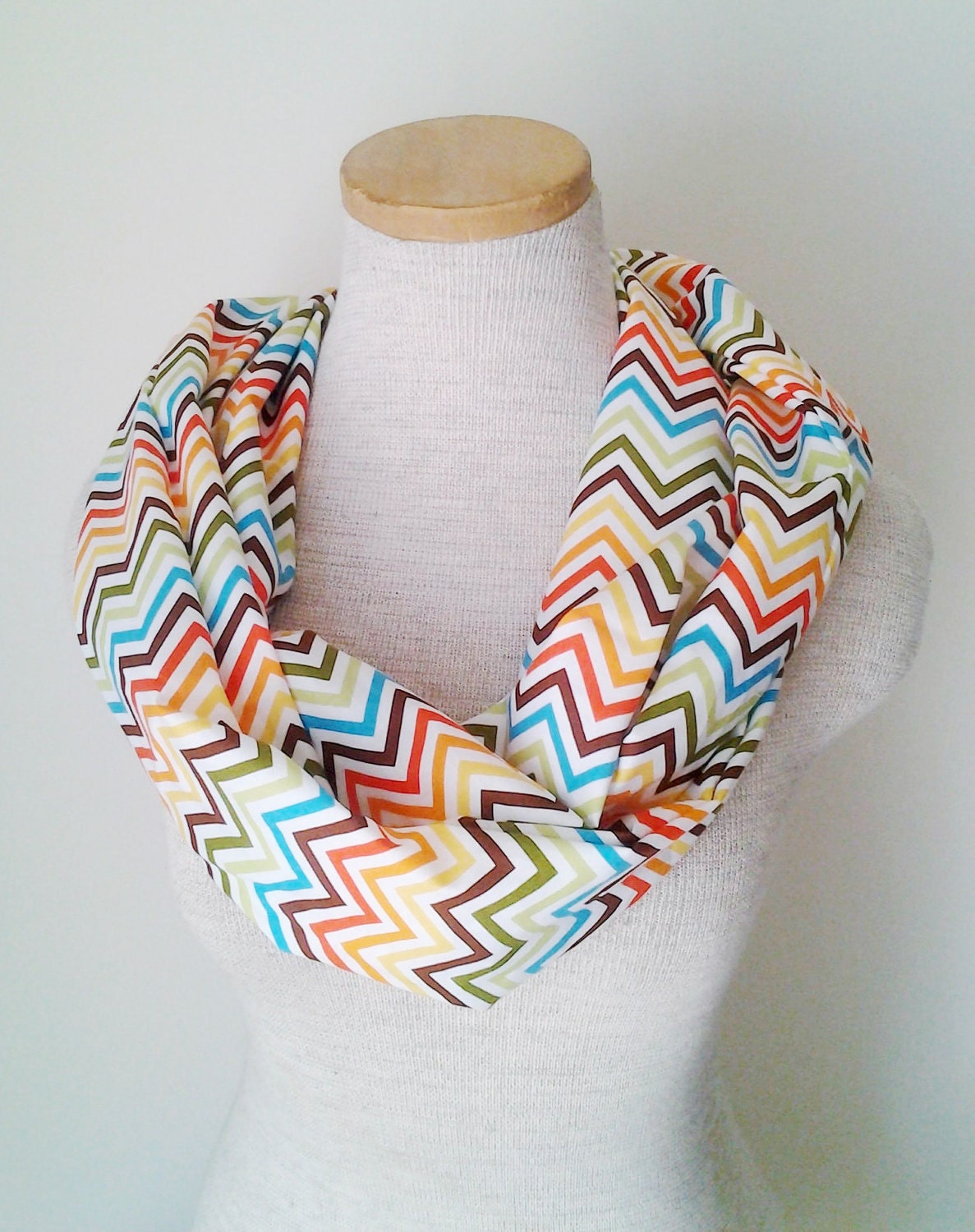 Chevron Infinity Scarf - Rainbow