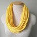 Jersey Tee Circle Scarf - Daisy Yellow - Daffodil - Sunflower - Lemon