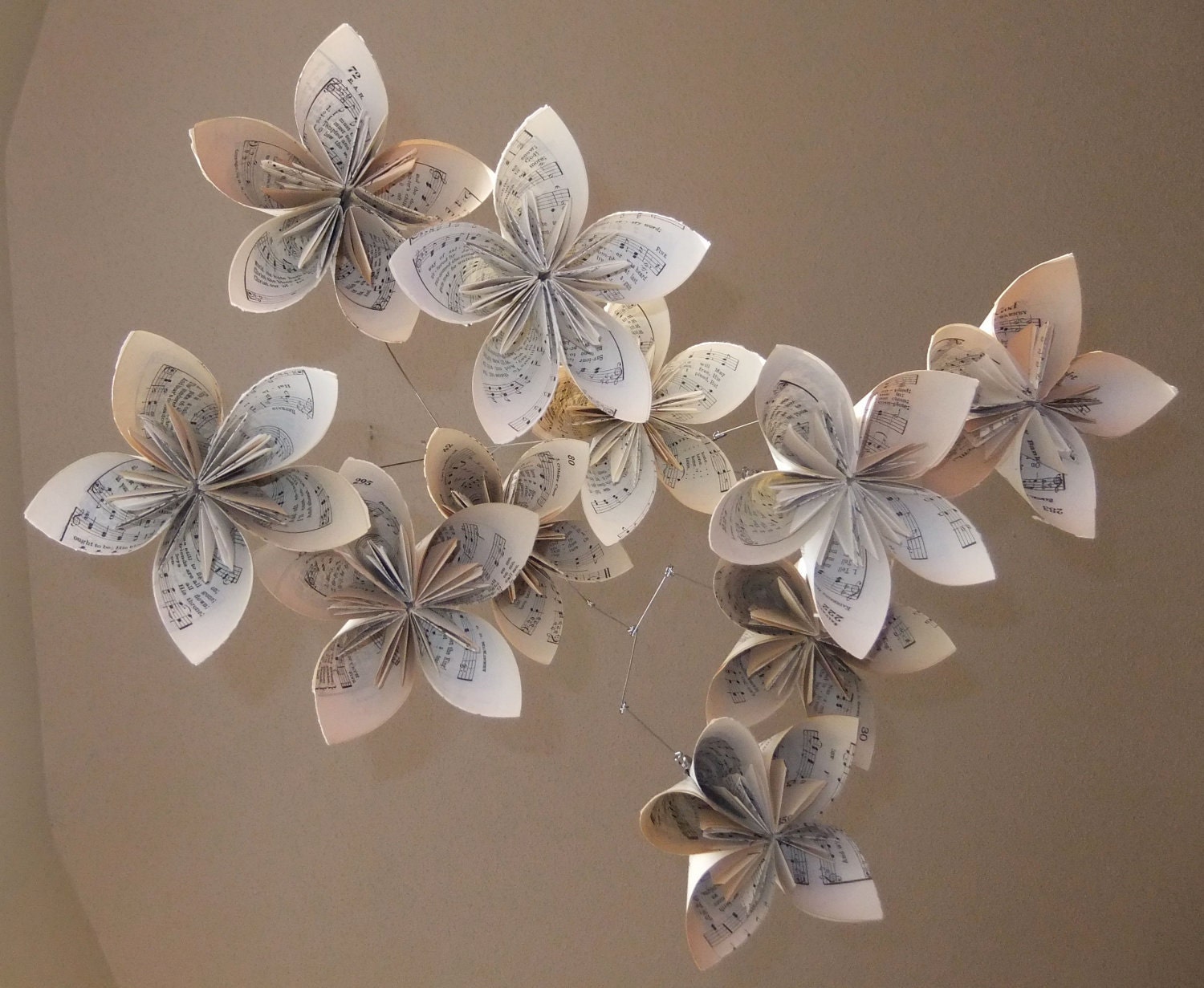Musically Gifted Flower Mobile Upcycled
