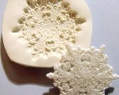 Large snow flake polymer clay mold - raregem65