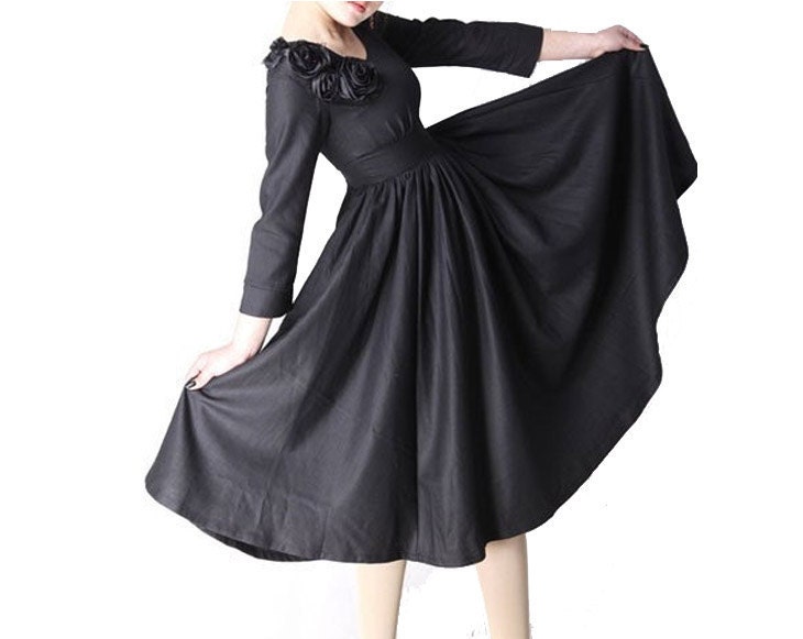 Black wedding prom dress (MM06)