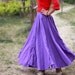 Purple linen skirt (E47886061)