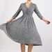 Grey dress/ linen dress (MM50)