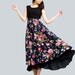 Floral linen maxi dress (0023)
