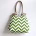 Water resistant Greenage chevron hobo bag Spring fashion