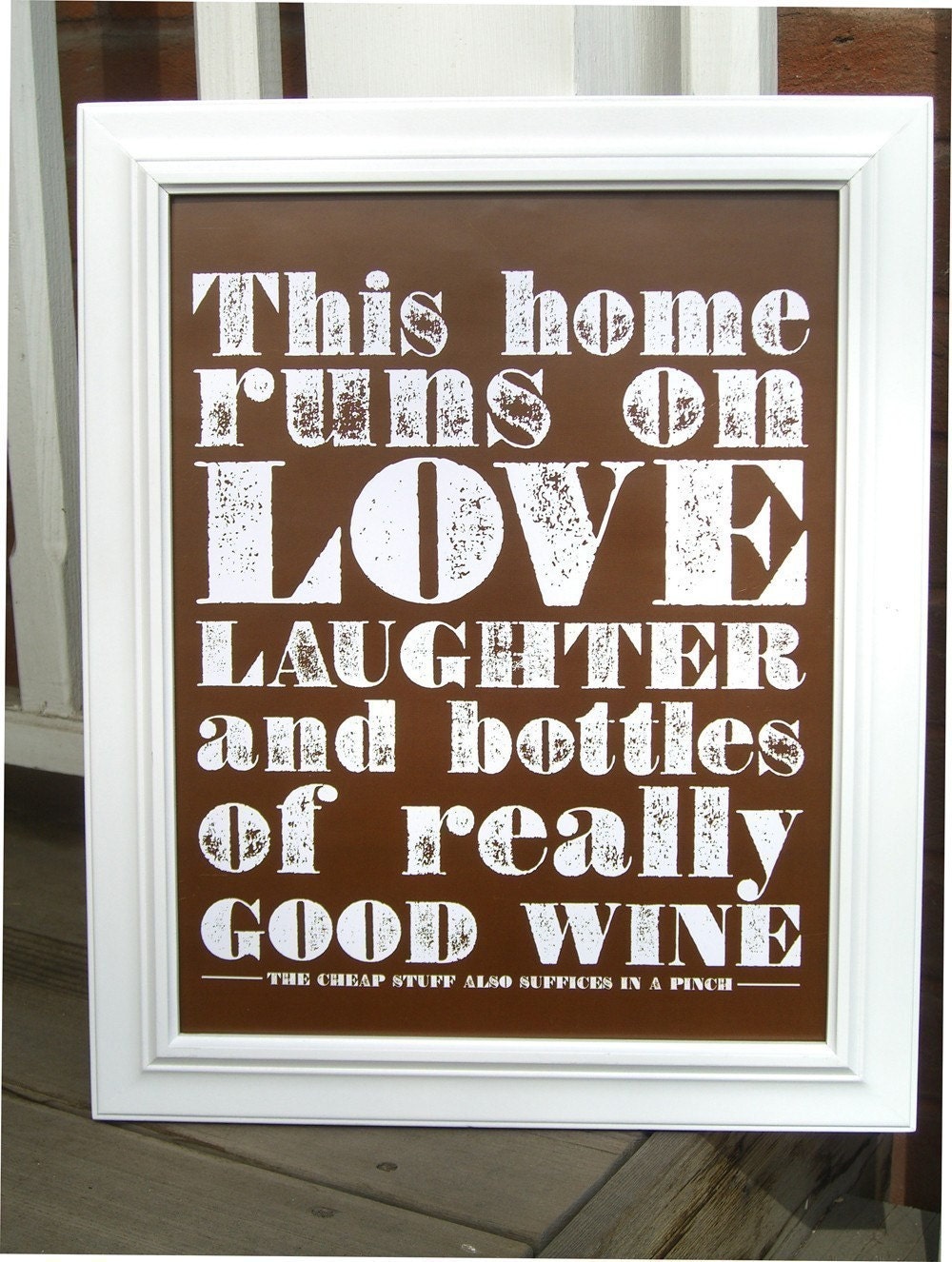 Good Wine Poster (brown)