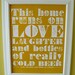 Cold Beer Poster (yellow)