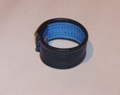 Handmade Recycled Rubber Bracelet- Light Blue