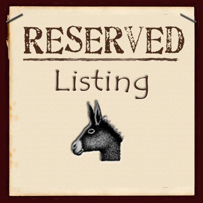 Reserved Listing for Alex