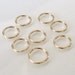 4 Pcs 10mm Circle Link, Connector 14K Gold Filled