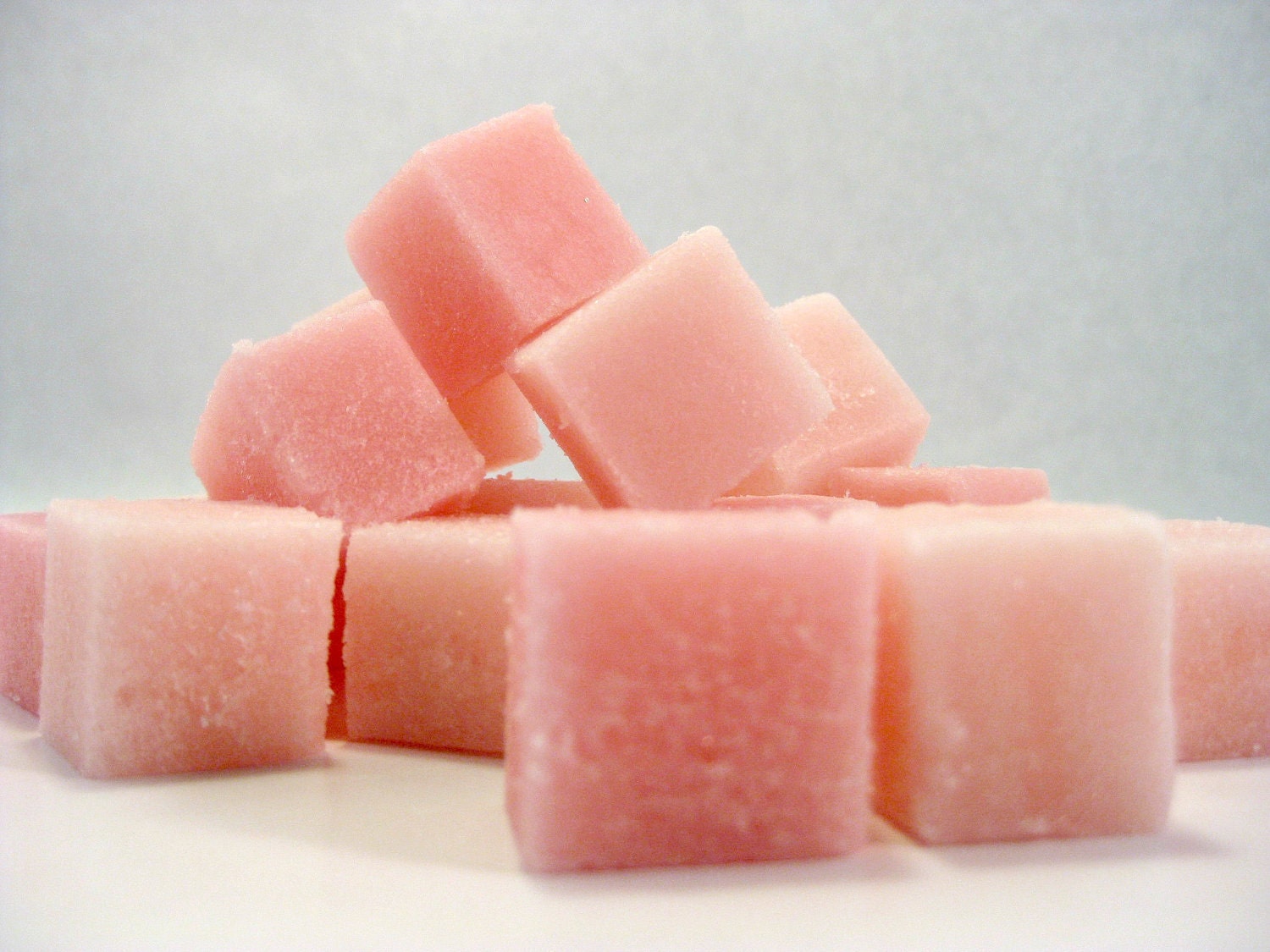 Raspberry Explosion Olive Oil Foaming Sugar Scrub Cubes
