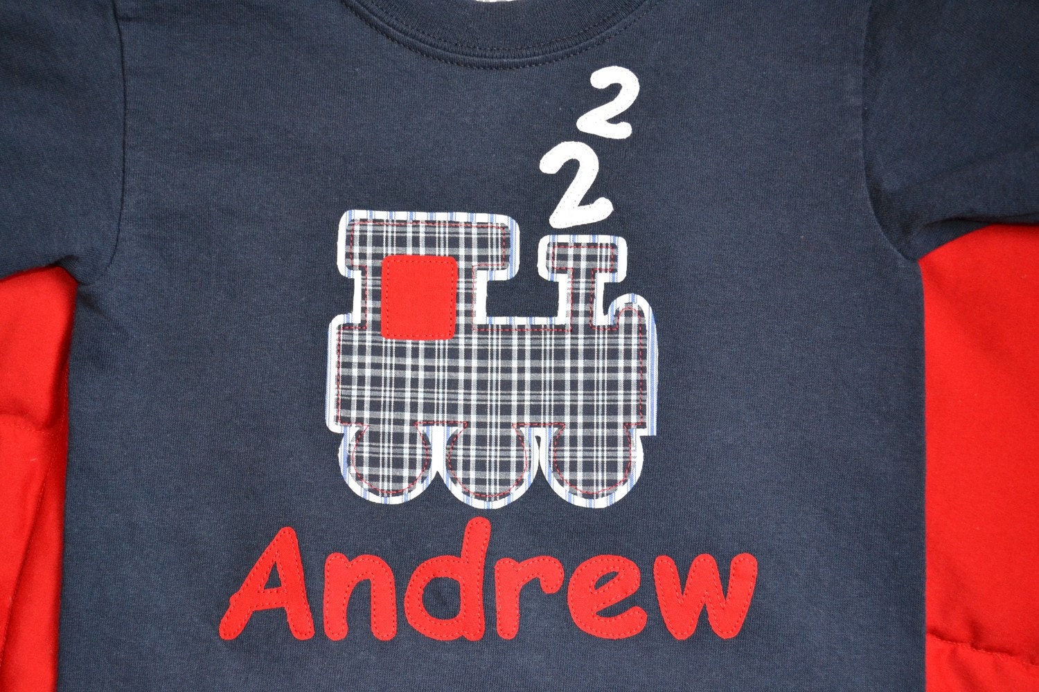Happy Birthday Train Shirt with Name Personalization