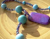 Amethyst Turquoise Mother Sadayo Necklace by Lucem