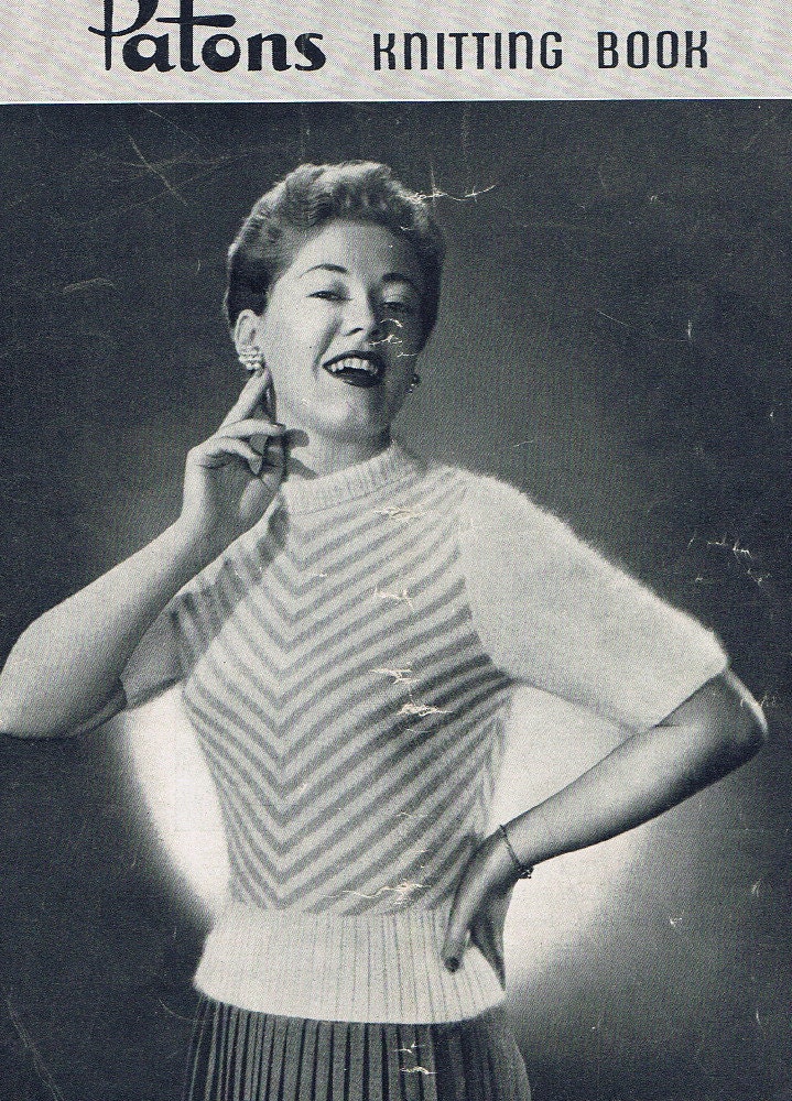 Knitting Patterns for Angora, Patons No.380