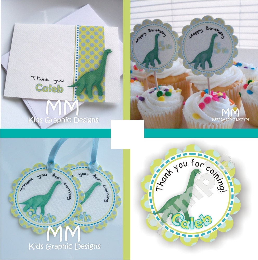 Dinosaur Theme - Birthday Custom Package - Set of 20 Il_170x135