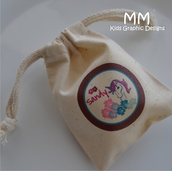20 Muslin Favor Bags - 3x4inch - Birthday - Baby Shower - Thank You Il_570xn