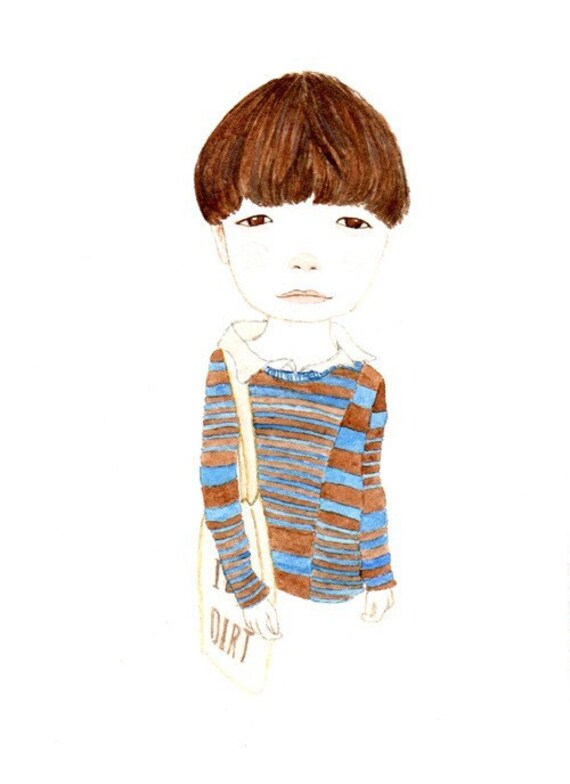 Bowl cut since five... - 5 x 7 print