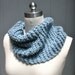 Knit Cowl - Ready to Ship - Head in the Clouds Cowl - foggy day OOAK