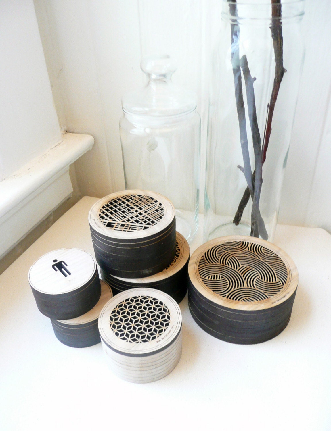 Circle Map Wood Box