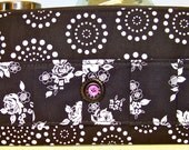 Pouch - Clutch - Black and White