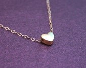 Simply Sweet Tiny Gold Heart Necklace