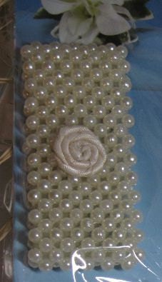 Wrist Corsage Flower Bracelet to Make your own corsages ivory pearl