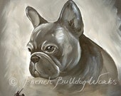 French Bulldog Bouledogue Francais Art Print Dasha Goux
